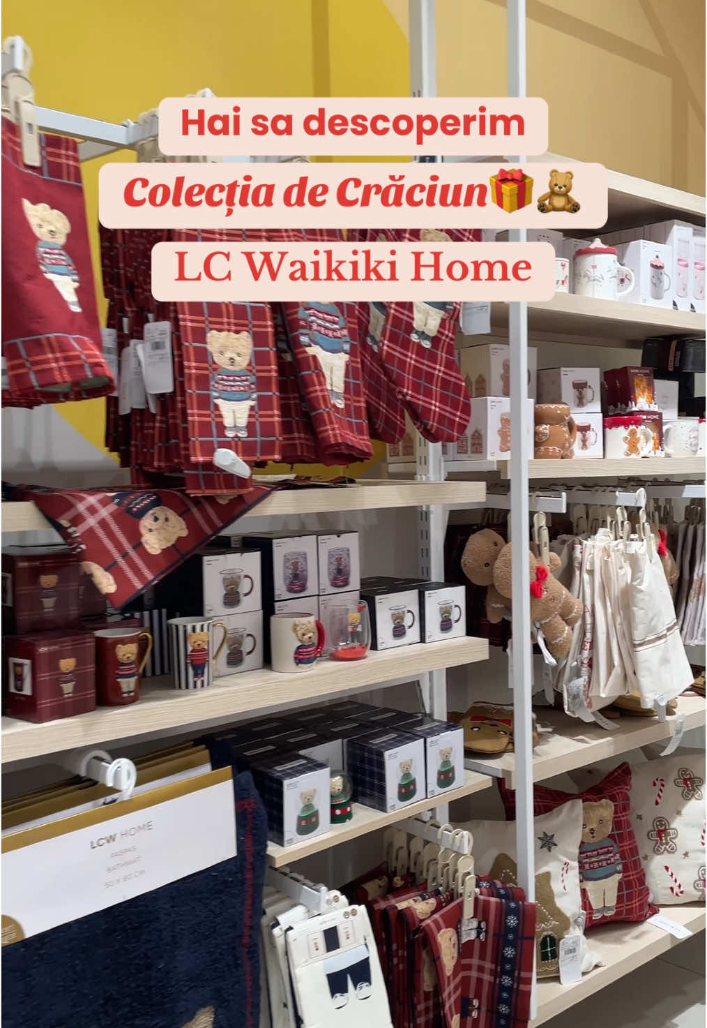 Colecția de Craciun de la @LC Waikiki Home🧸❄️🎁  #lcwaikiki #lcwaikikiromania #christmasdecor #decoratiunidecraciun #christmascountdown #teddybear #gingerbread 