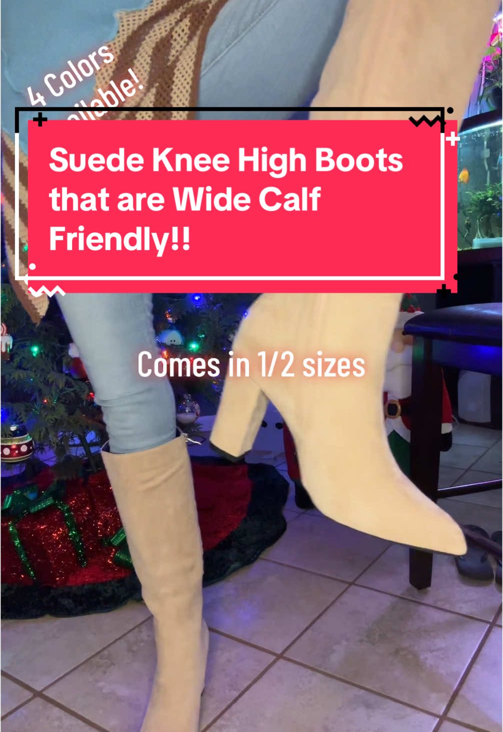 The #kneehighboots are also #widecalf friendly! @hellenshoes #suedeboots #highheels #highheeledboots #widecalfboots #boots #bootseason #dressboots #kneehigh #shoes #shoetok #suedekneehighboots #bootswithheels #fashion #fashiontiktok #giftguide #fashionlookbook #christmasgiftideas #holidayhaul #fypシ゚viral #fy #TikTokShop 