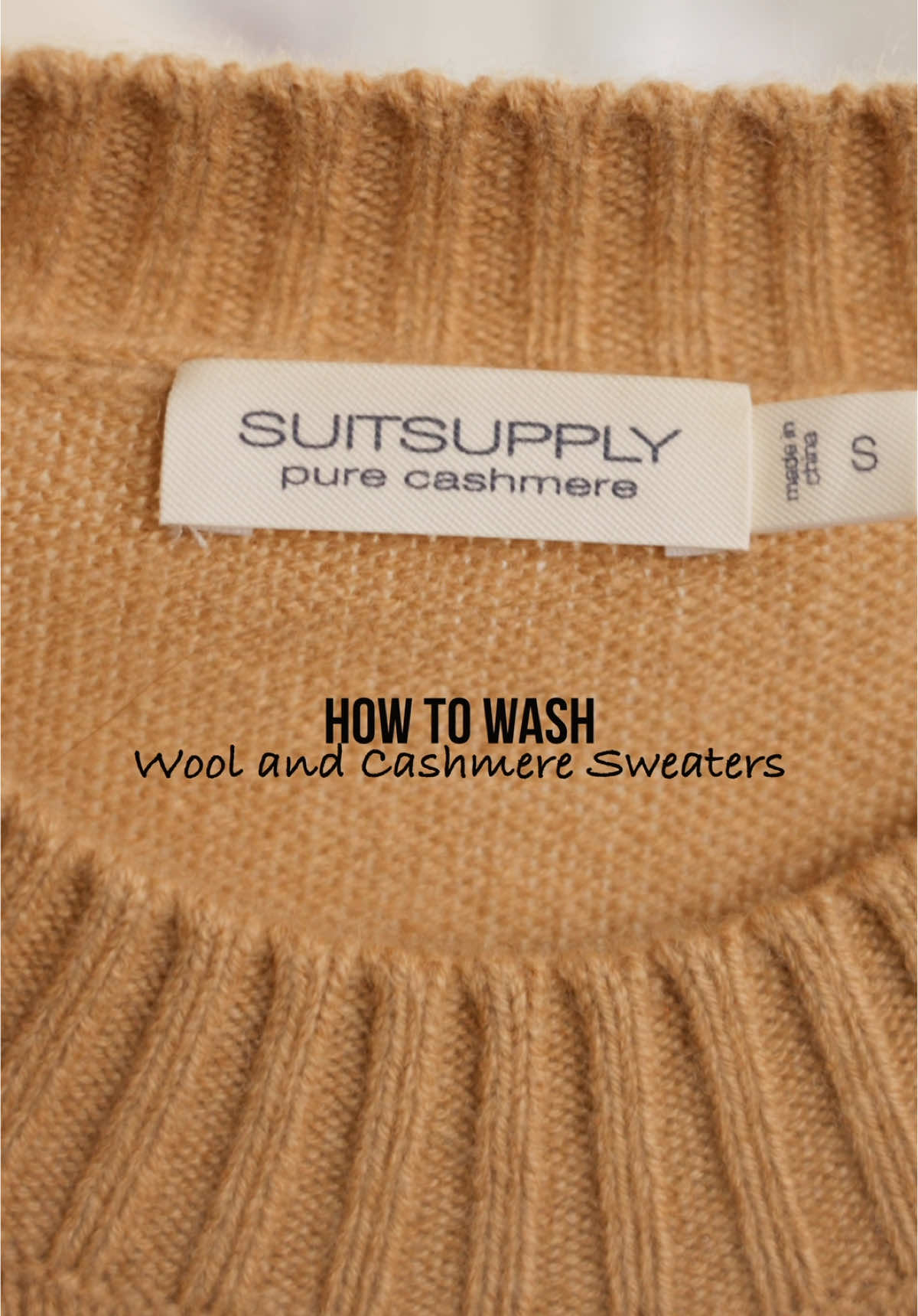 How to wash your wool and cashmere sweaters without ruining them! #knitwear #clothing