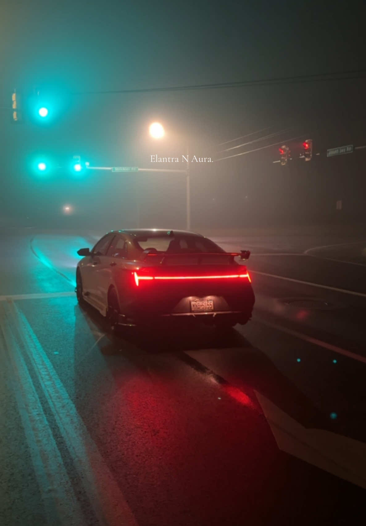 Hyundai Elantra N in the fog>>>>> #fyp #cartok 