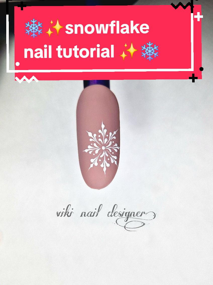 🤯Easy nail art hack❄️ #nails #nailsgreece #tutorialvideo #vikinaildesigner #nailsart #gelnails #gelnailsdesign #athens #nailsart #τεχνητριανυχιων #tutorial #tutorialnails #tutorialnailart #christmasnails #snowflakenails 