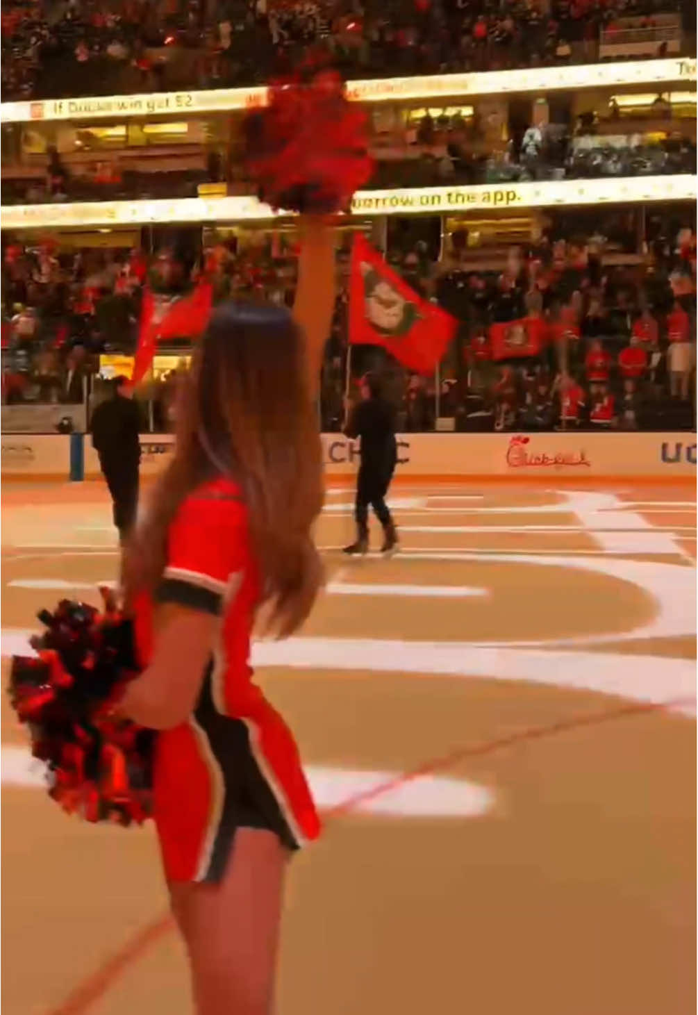 same win differnet uni #nhlcheerleader #procheer #cheerleader #NHL 