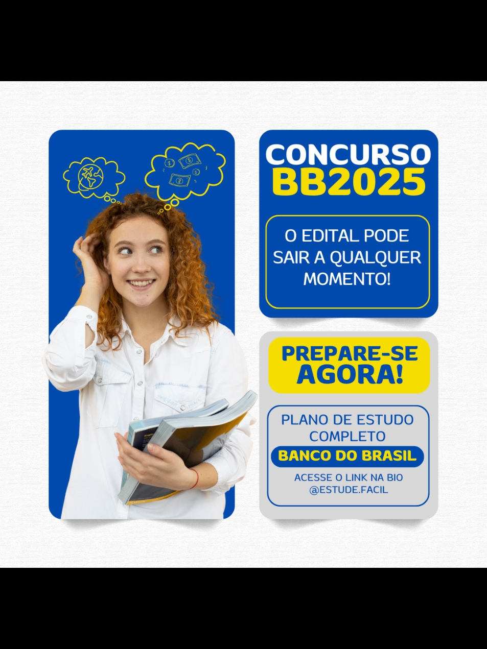 O edital está chegando! Organize seus estudos agora! #ConcursoBancoDoBrasil  #Concurseiro  #BancoDoBrasil2025  #EstudosOrganizados  #PlanejamentoDeEstudos  #DicasDeEstudo  #organizacaonosestudos izacaoNosEstudos #FocoNosEstudos  #Rumoaaprovação 