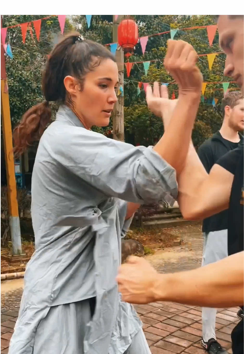 A woman training in china like a Shaolin warrior, crazy!  Fine, so what is wrong about being crazy ?  It’s only crazy until you do it. #followyourheart  This is hard Qigong for body conditioning & speed development 🙏 #listentoyourself#followyourdreams#believe#doit#nike#martialarts#training#growth#path#actress#martialartist#Love#what#i#do#and#who#i#am#warrior#peace#thankful