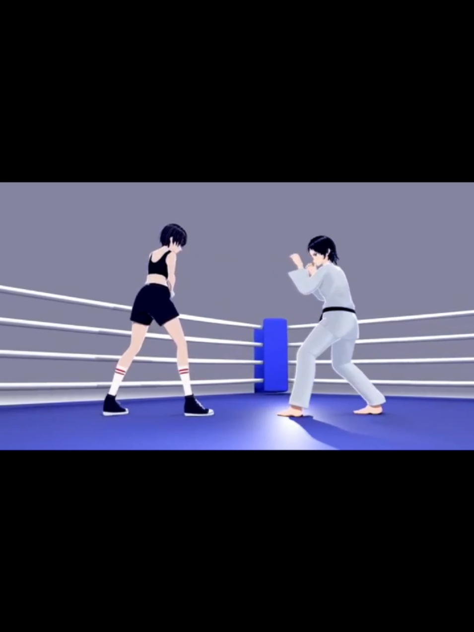 That last kick would've nyquil'd me too 😂 #fananimation #foryoupage #foru #animation #animetiktok #boxer #karate 