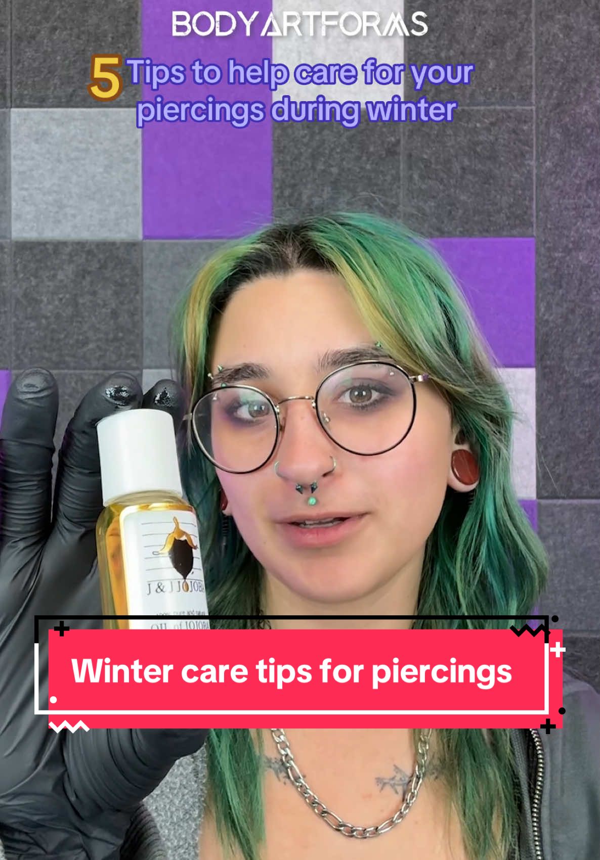 With the chilly weather here, your pierccings need a little extra love. Here are some piercing care tips to help get you through the winter! #bodyartforms #bodyjewelry #piercings #wintercare #piercingaftercare #piercingtok #pierced #winterishere  Piercing aftercare Piercings and winter Piercing jewlery  Stretched ears  Ear gauges  Stretched lobes Body jewelry 