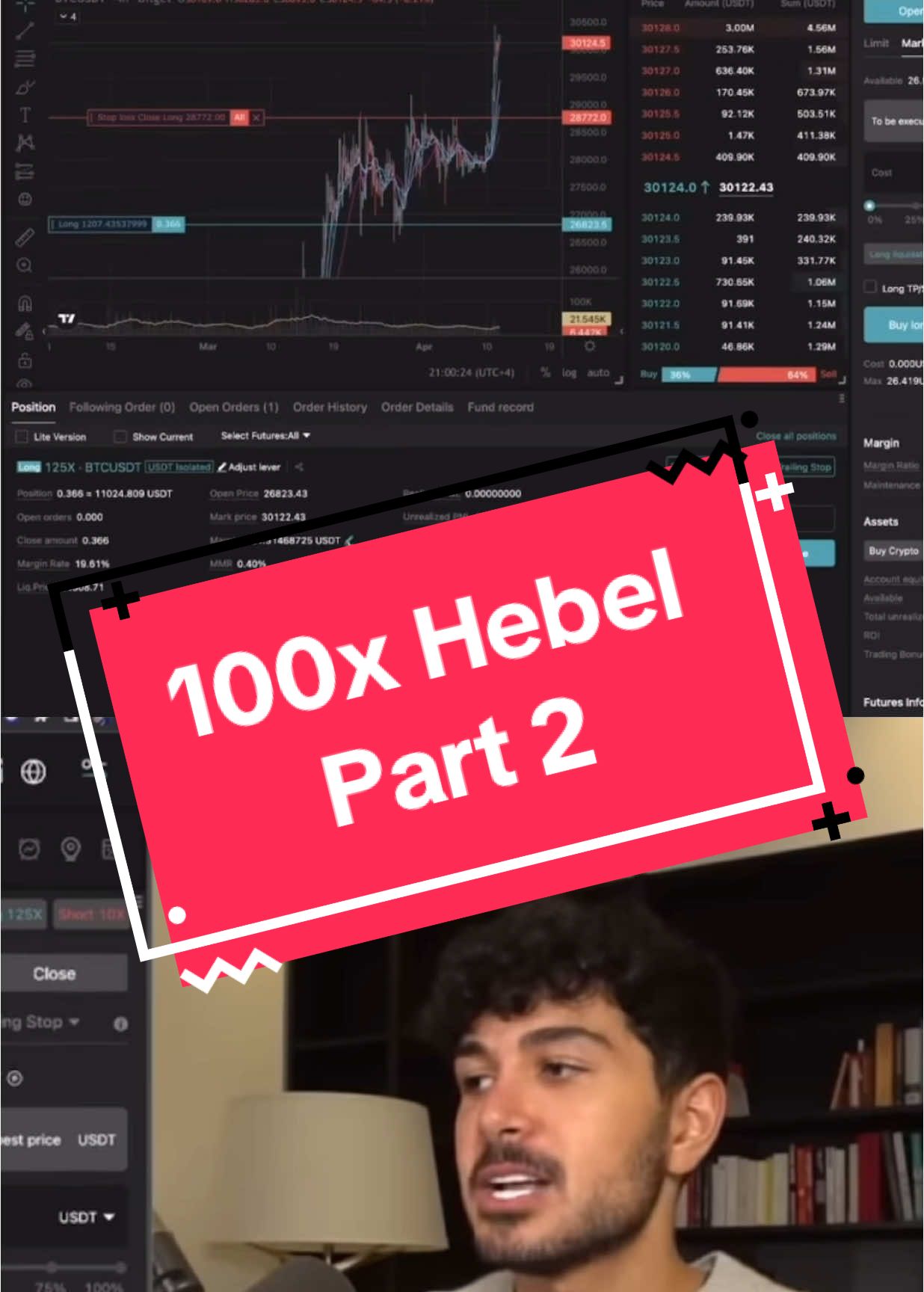 Part 2 | Kian Hoss erklärt wie man risikofrei den 100x Hebel nutzt!!  #traiding #Bitget #Investition #Strategie #hoss #krypto #Traider #fyp @Hoss @Hoss&Hopf 