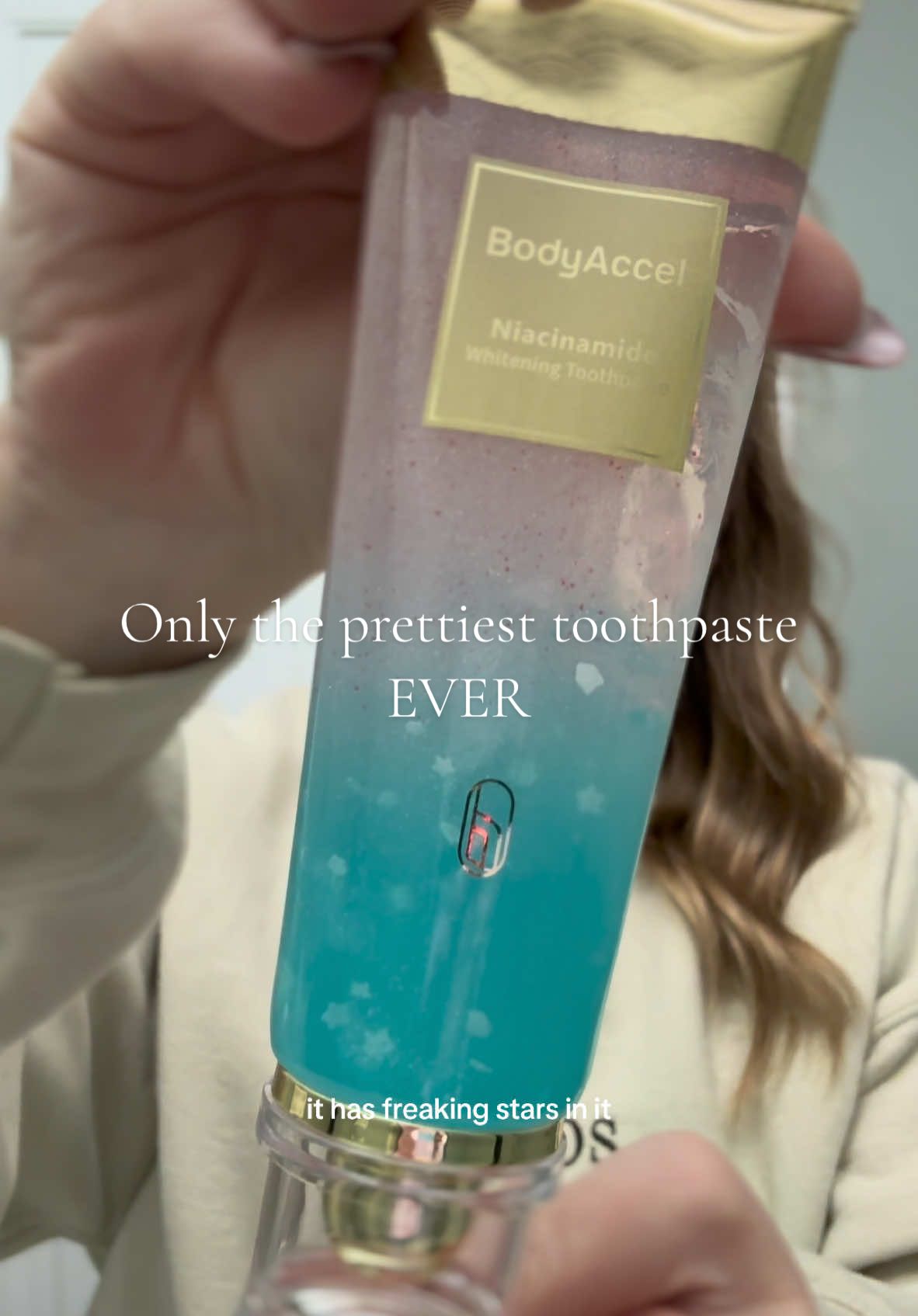 Toothpaste that whitens and is pretty! Whattttt?  #bodyaccel #bodyaccelwhiteningtoothpaste #whitening #toothpaste #whiteningtoothpaste #niacinamide #niacinamidetoothpaste 