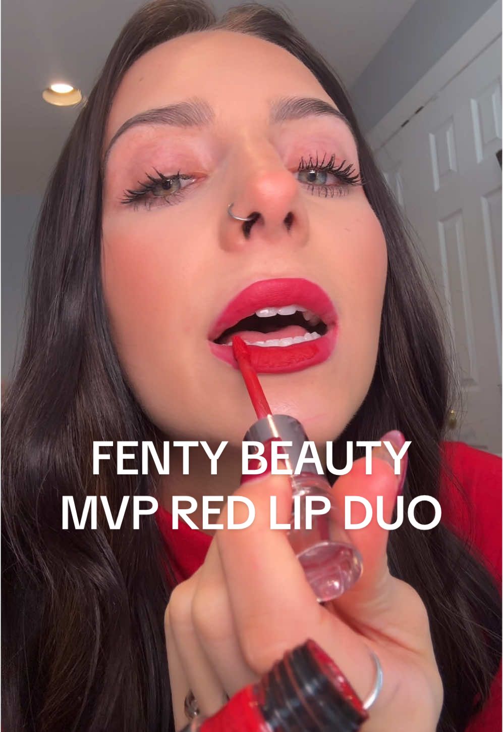 riri’s gameday red lip is now in a TikTok exclusive bundle and its on sale today! @Fenty Beauty  #fentybeauty #fentybeautymvp #rhianna #tiktokshopnewarrivals #tiktokmademebuyit #starcreatorchallenge #redlip #redlipstick #redlipduo #lipcombo #affordablelipcombo #beautydeals #lipcomborecommendation #ririlipstick #redlipstutorial #tiktokshopcreatorpicks #tiktokshopholidayhaul #fentynewarrivals #ttsbeautybesties