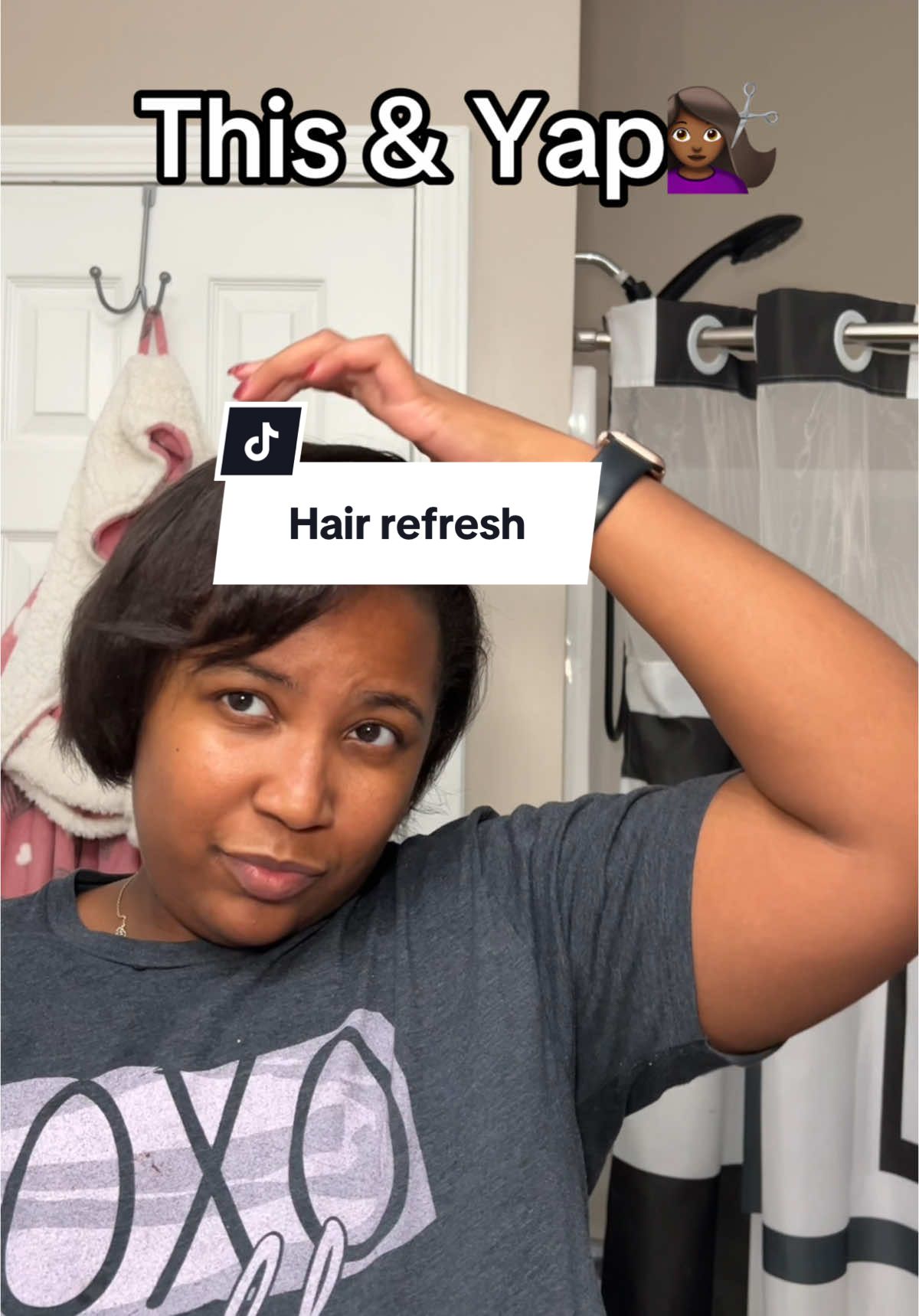 Just a little hair therapy #silkpress #bobcut #deepconditioning #flatiron #4bhair #creatorsearchinsights #thisandyap 