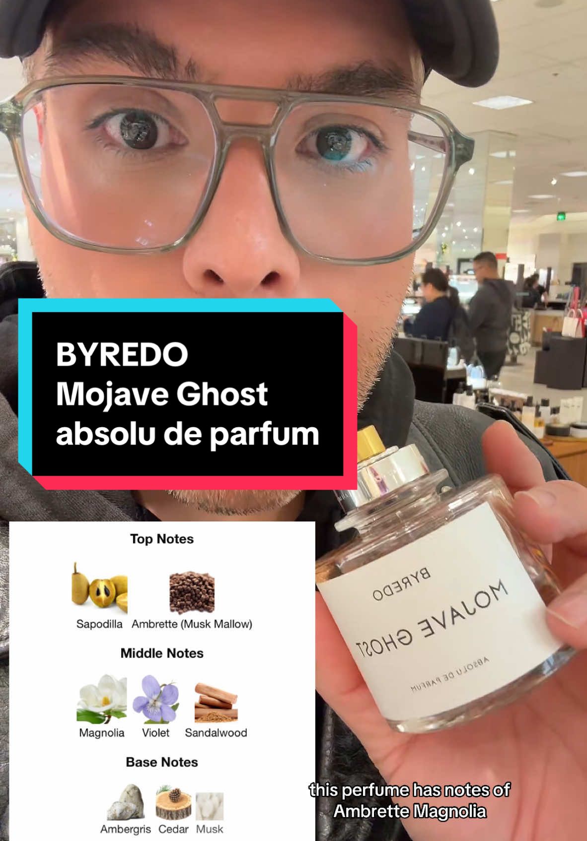 BYREDO Mojave Ghost Absolu De Parfum Took another trip to Byredo at @Nordstrom to check out this new intense version of the classic Mojave Ghost. I love it. It has great longevity and sillage.  If you are a Mojave Ghost and want a stronger more longer laster version this is it.  @Nordstrom Beauty #byredo #perfumetiktok #mojaveghost #fragrancetiktok #nordstrom 