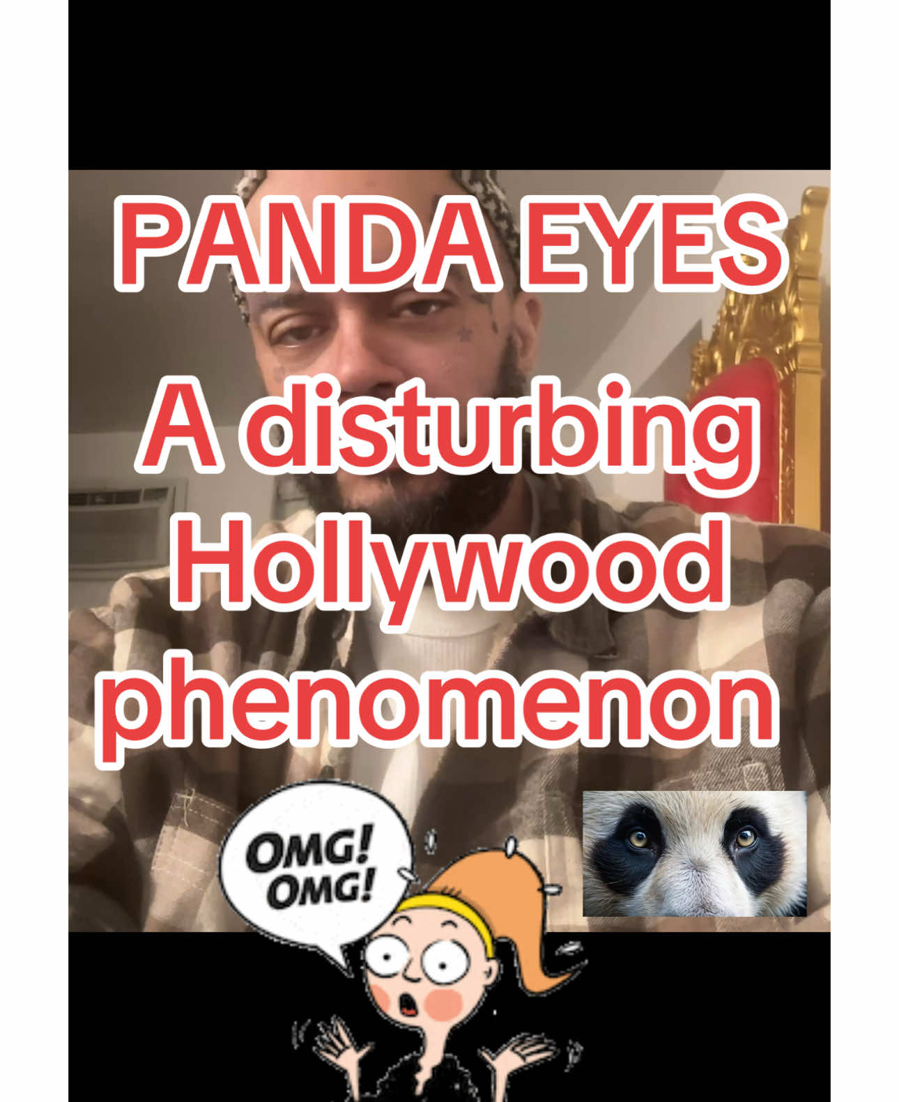 Crazed Hollywood Phenomenon “Panda Eyes” truly disturbing! #pandaeyes #spooky #scary #disturbing #fyp #foryoupage #4upage #whoisarthurflekk #xsintrikbyflekk #theflekkperspektive #viralvideo #trending 