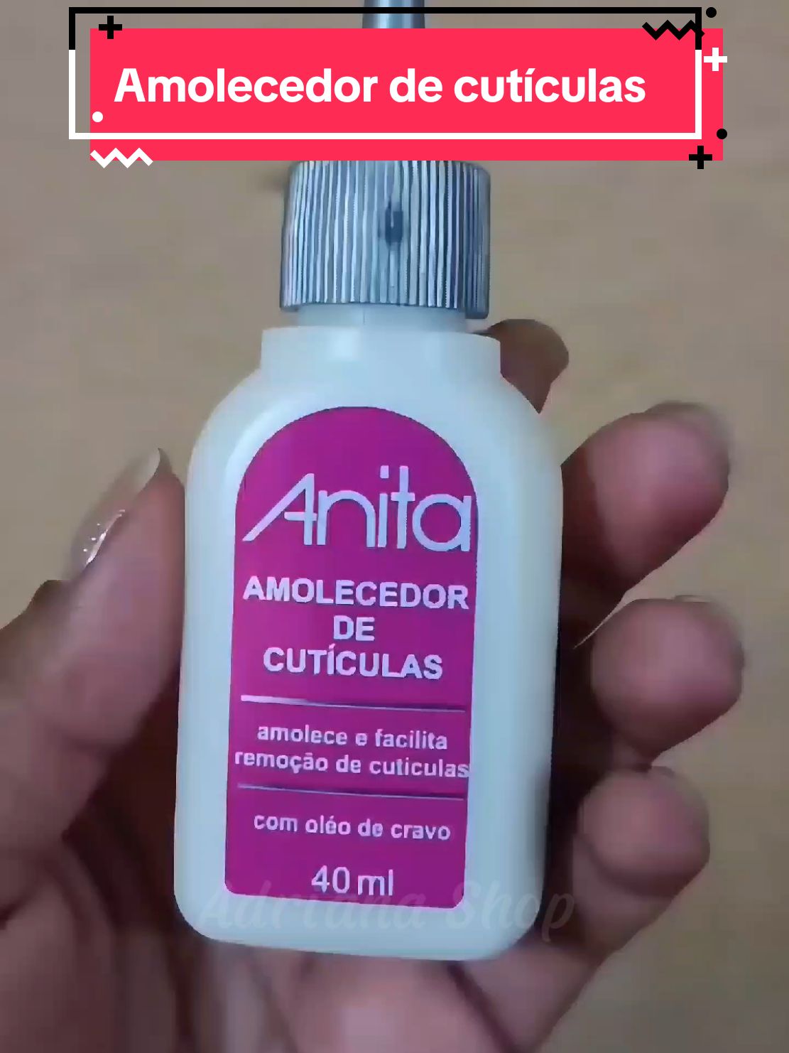 Esse Amolecedor de cutículas Anita de 40ml é qualidade e praticidade em um só produto! #beleza #unhas #belezadamulher #manicure #pedicure #amolecedordecuticulas 