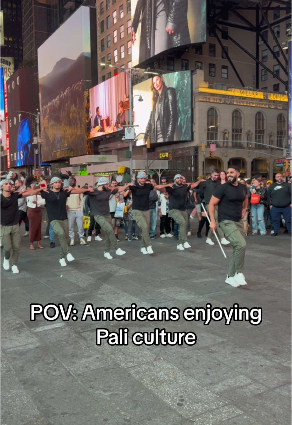 New York's Dabka Team 🗽 #dabka #dabke #newyork #ny #timesquare #fyp  @jay @Hosam Karkis @Moe. @Cool Guy @Gubby @DefNotZaid 🦁 @Zaid Ayyad 