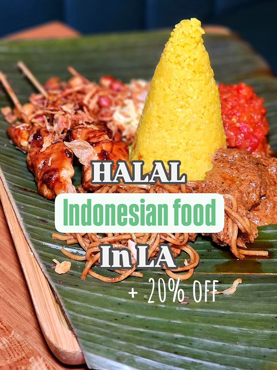 The best part is you can get 20% off your bill!  Use code HALALLALAND20 when you dine at Simpang Asia now through 1/31/24.   Send it to your bestie!   #halal #halalla #halallaland #indonesianfood #indo #indonesian #noodles #rendang #mocktails #drink #venice #simpang #california #socal #losangeles #lacounty #westla 