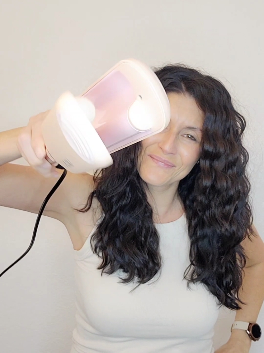 WAVES on WAVES with the Novus Ionic Hair Waver. My WAVES were soft and shiny and that's a win.. #wavyhair #waveshair #brunette #momtok #bighair #MomsofTikTok #crimper #waver #hairwaver #tutorial #tts #unboxed #styling #hairstyle #wavyhairroutine #hairtok #newhairstyle 