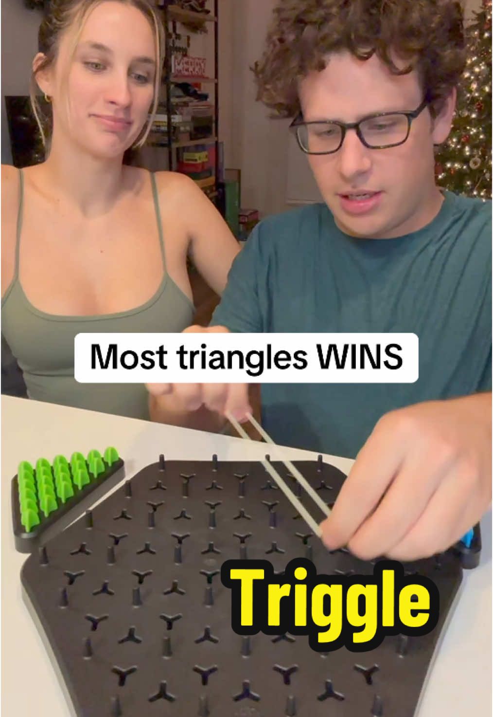 COSTLY mistakes from both of us today…what a game 🔥👀 #triggle #boardgametok #couple  