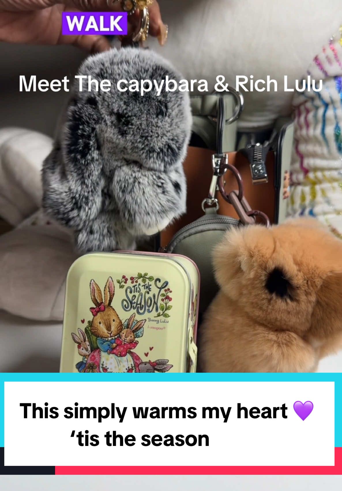 #CapCut BUNNYLULU × Handmade Fluffy Bunny PomPom Keychain with Designed Tin Box, Gifts for Halloween Christmas Holiday!. @BunnyLulu USA   🐰 #bunnylulu #giftideas #christmasgift #giftgiving #handmadetoys  #TikTokShopBlackFriday or #TikTokShopCyberMonday