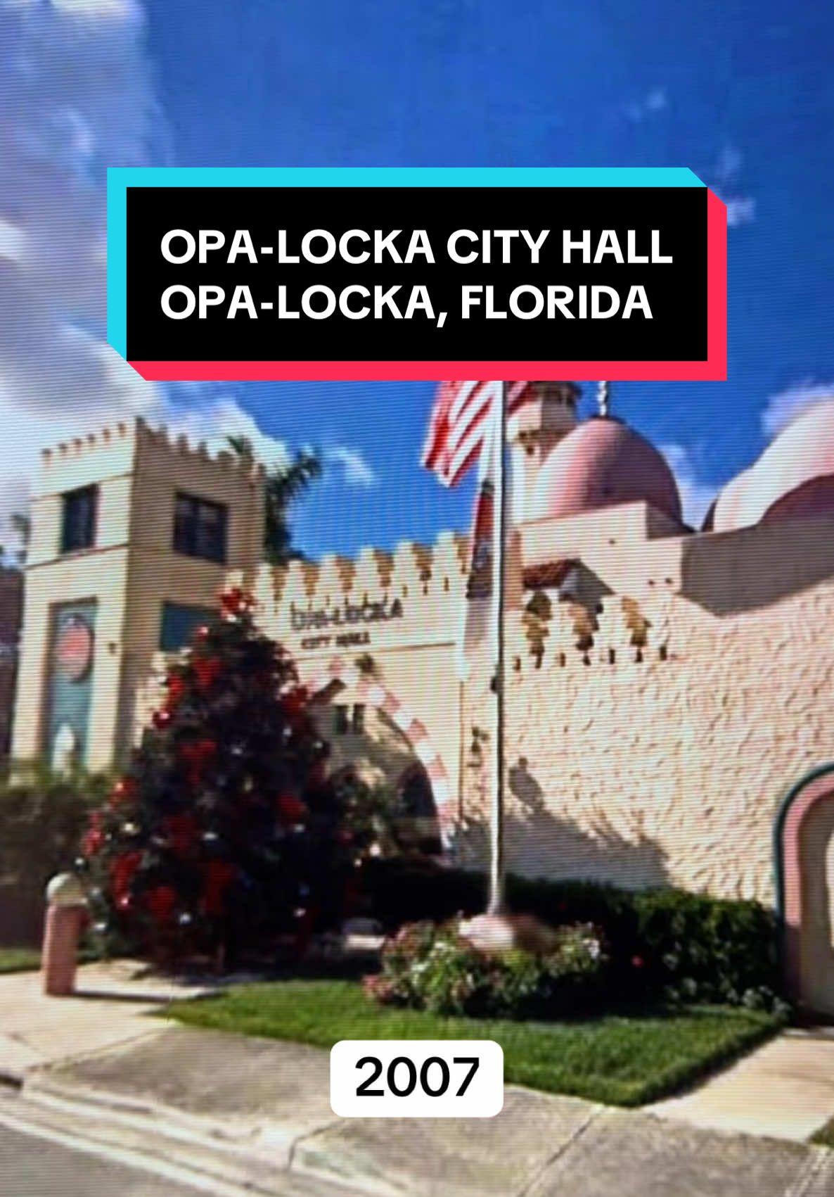 What do you think of this unique city hall? 🤔🏛️ #opalocka #florida #miami #exploring #googlemaps #thenvsnow #abandoned #abandonedplaces #story #fyp 