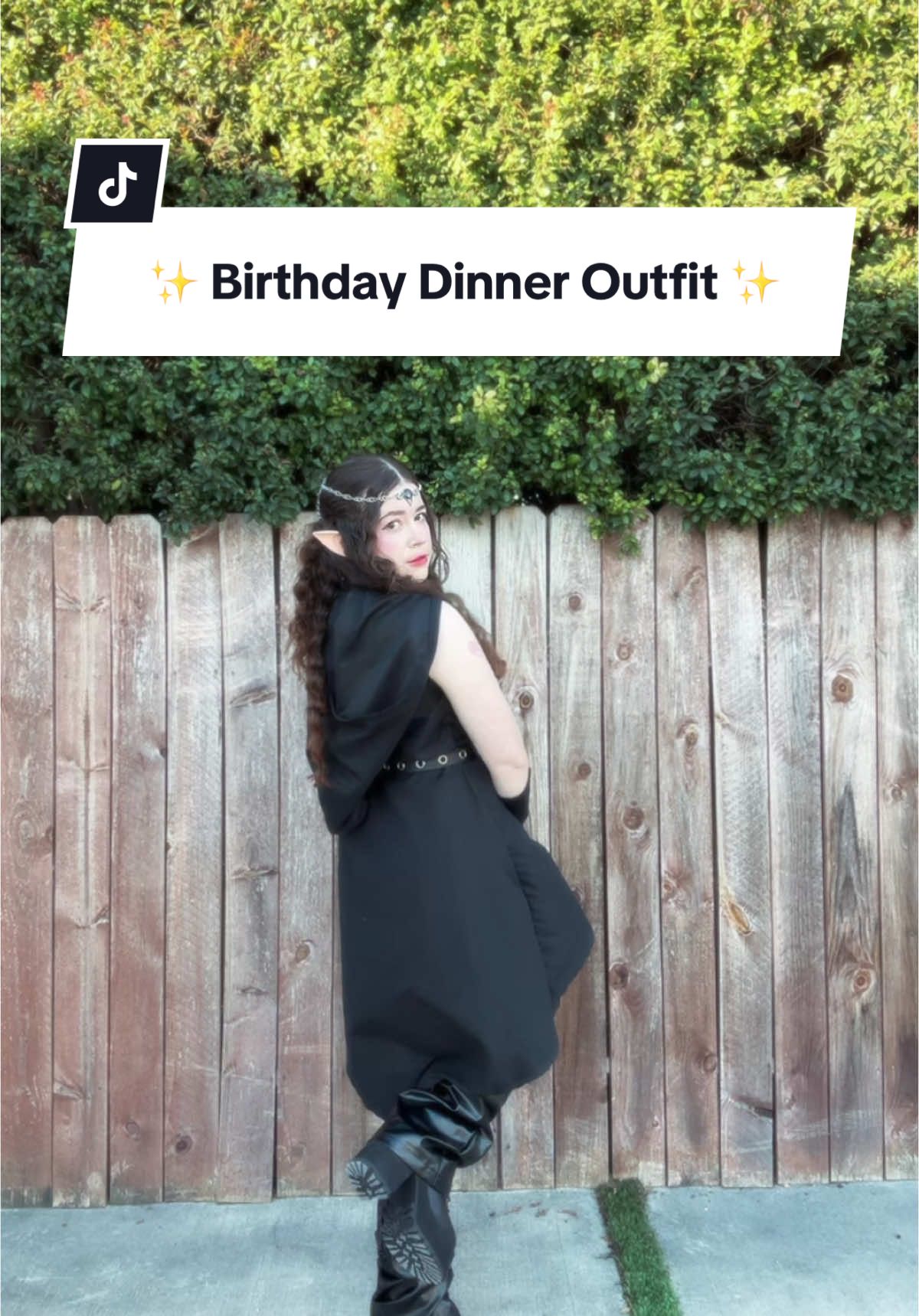 My outfit for my birthday dinner 🥰✨ #luckyluckyalice #fantasyvibes #elven #themedparty #lordoftherings #yaelokre #outfitcheck 