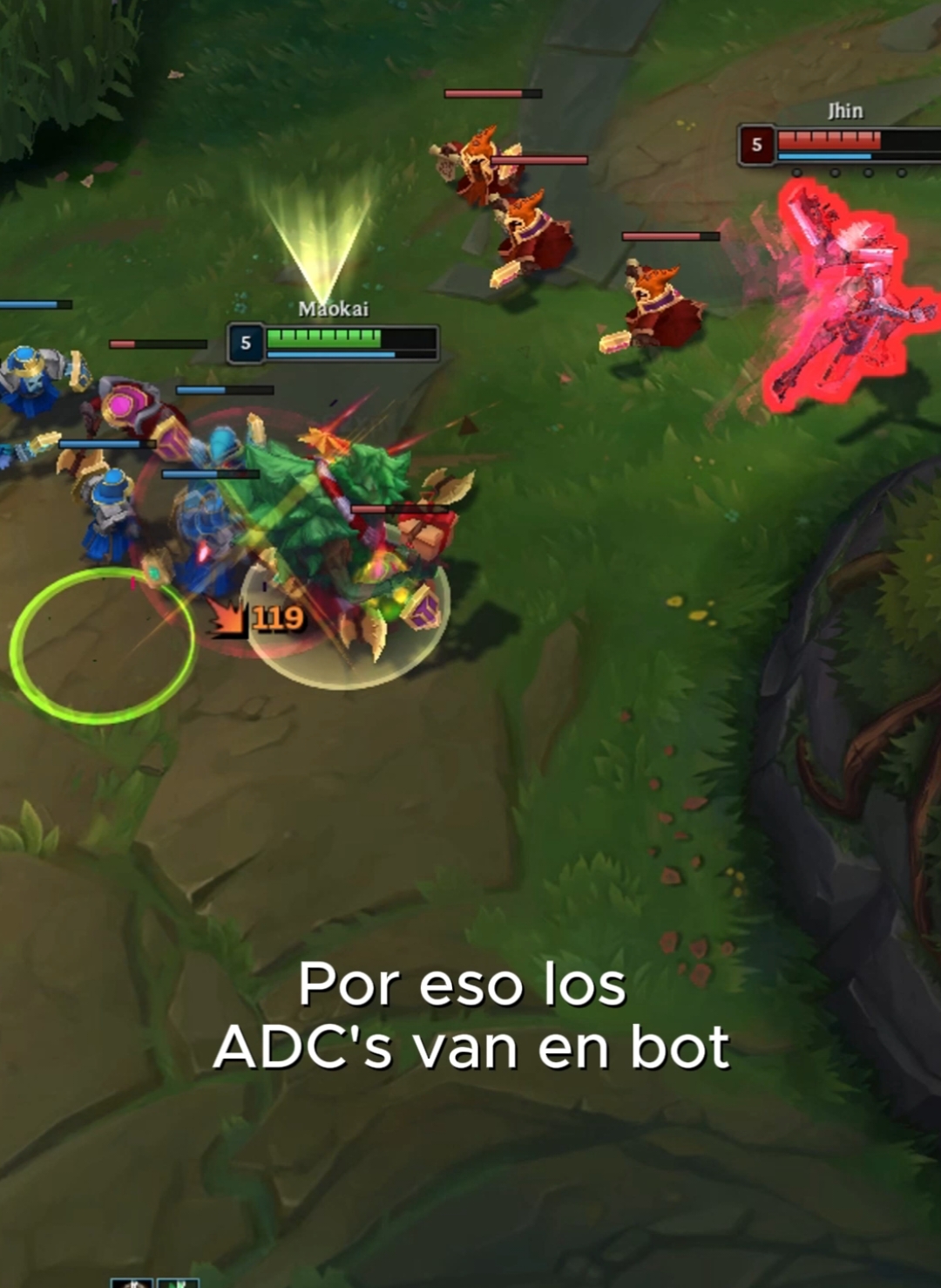 Jhin aprende por las malas de Maokai navideño que no debe ir ADC en top. #LeagueOfLegends #Arcane #GamingVideos #ADCMain #LAN #Maokai #LeagueOfLegendsLatam #leagueoflegendsmemes #Toplane #TopMain #Mejoren #GolpeConGolpe 