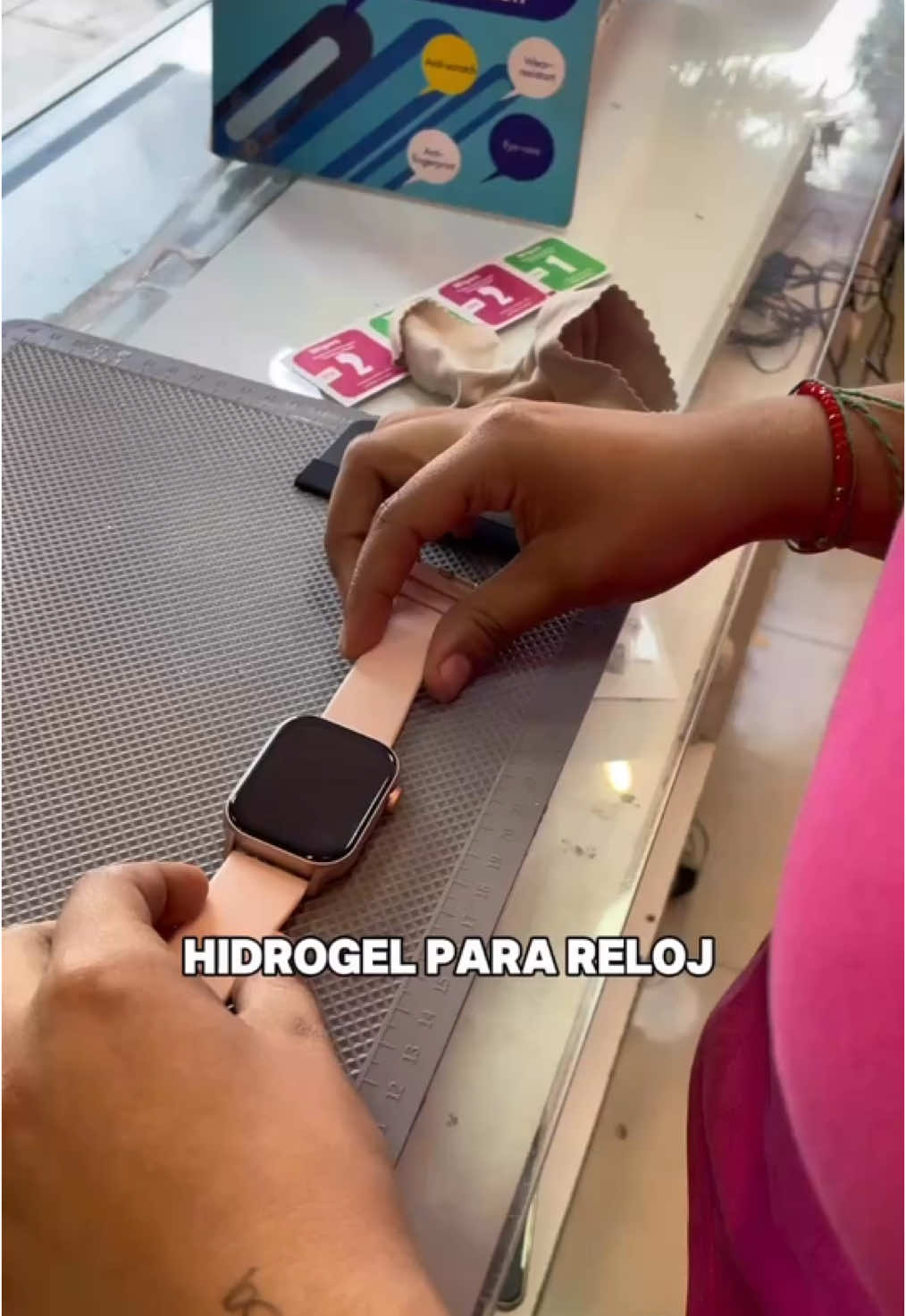 Hidrogel para reloj 💗✨#mobilehouse 