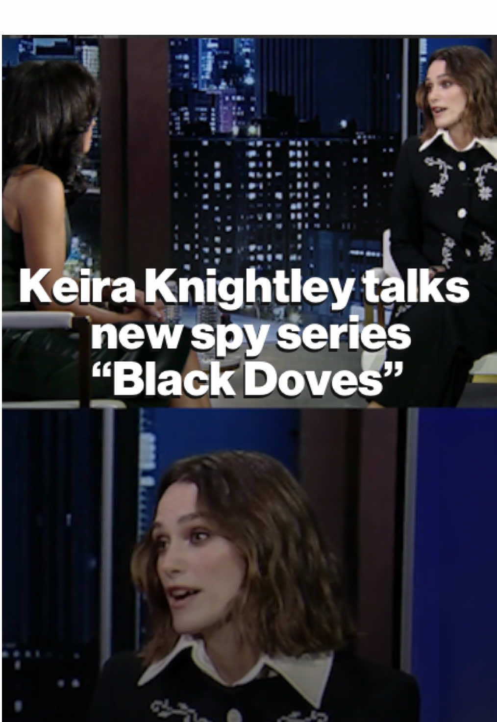 Actress Keira Knightley joins ABC News’ Linsey Davis as she stars in the new Netflix spy series “Black Doves,” reflecting on her rise to fame and career-defining roles from “Love Actually,” to “Pirates of the Caribbean.” #loveactually #keiraknightley #acting #piratesofthecaribbean #netflix #blackdoves 