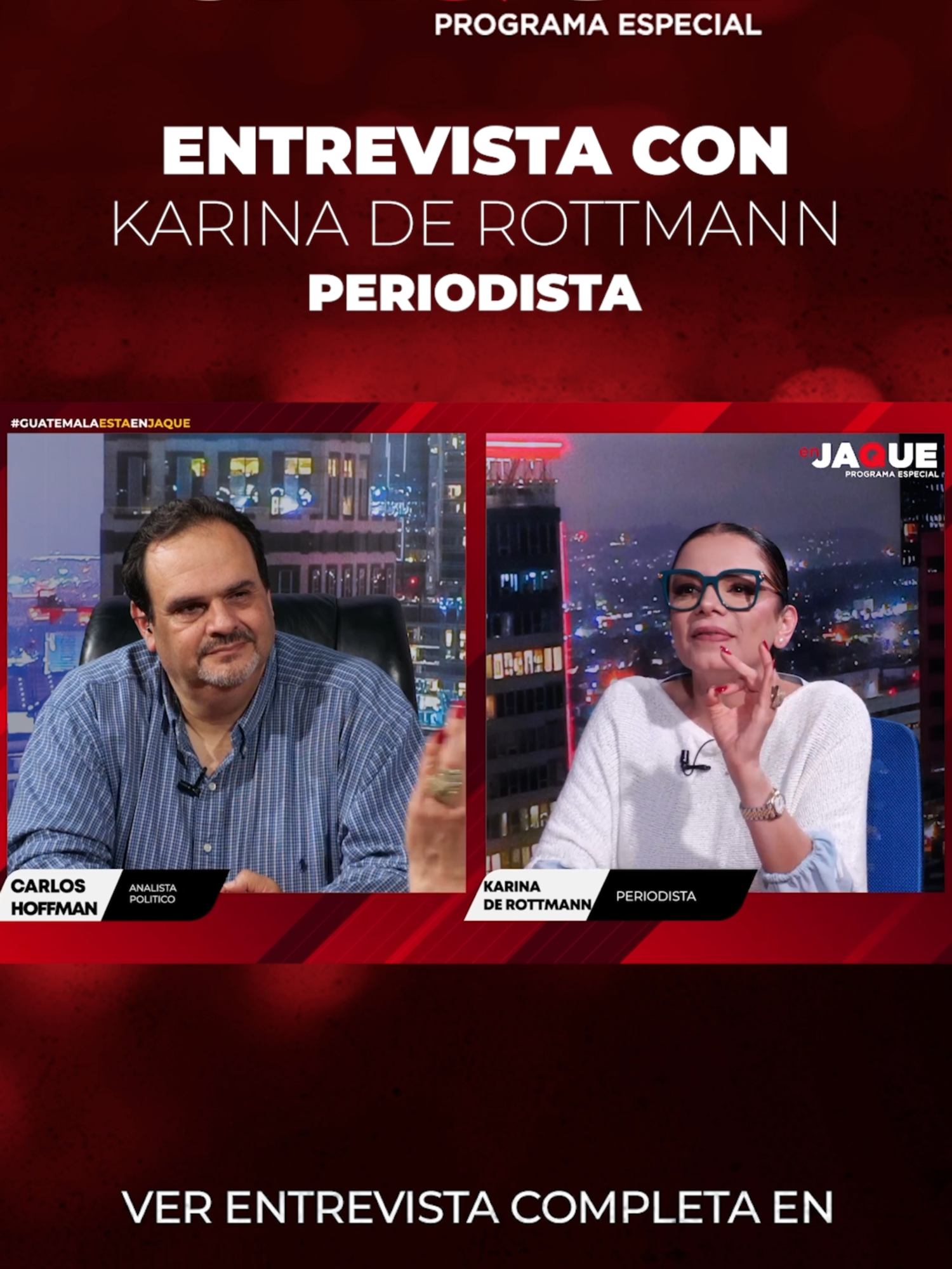 En jaque en entrevista con la periodista Karina de Rottmann #Guatemala #Guate #GT #Gobierno #Semilla #Bernardo #Arevalo #Viral #Parati #PartiGT