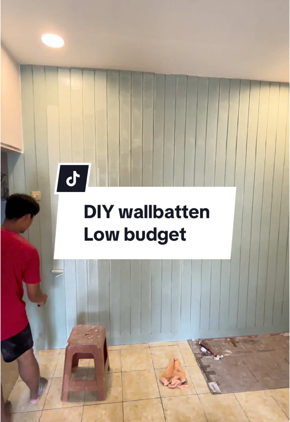 DIY bikin wallbatten low budget