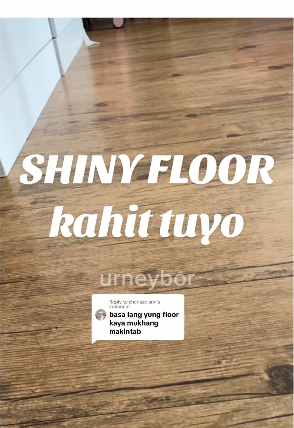 Replying to @charisse ann ito po itsura pag tuyo no filter no editing #urneybor #shinepro #shineprofloorcleaner #TikTokShop #floorcleaning 