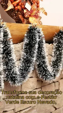 🎄✨ Deixe sua casa ainda mais mágica neste Natal! O Festão Verde Escuro Nevado é perfeito para escadas, portas, janelas e muito mais. Com acabamento elegante e reutilizável, ele é o toque que sua decoração merece. Garanta já o seu e transforme seu ambiente!  https://s.shopee.com.br/AKJqKVXIK0 #Natal2024 #DecoraçãoNatalina #FestaDeFimDeAno #DicasDeDecoração #FestãoNevado #CasaDecorada #NatalMágico #DecoraçãoDeNatal #InspiraçãoNatalina #PromoçãoDeNatal #DicaImperdível #DecoraçãoAcessível #ChristmasDecor #HomeDecor #TikTokDecor #ComprasOnline #vaiprofycaramba #fyyyyyyyyyyyyyyyyyyy 