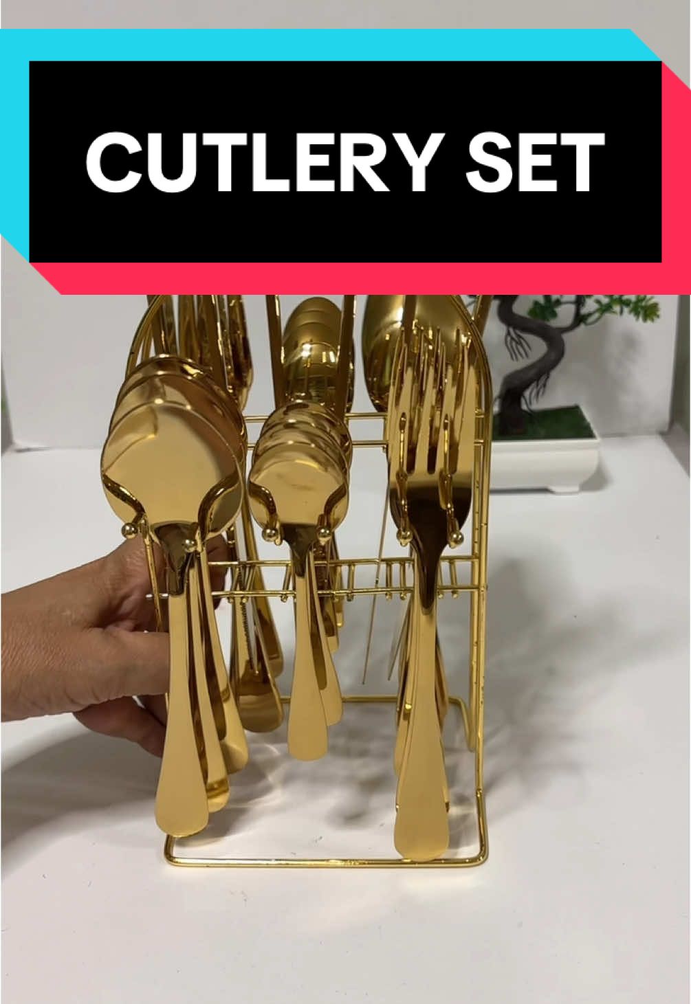 Replying to @gellytiktokshop 24 pcs spoon and fork cutlery set @D Home Depot #cutlery #tableware #spoonandfork 