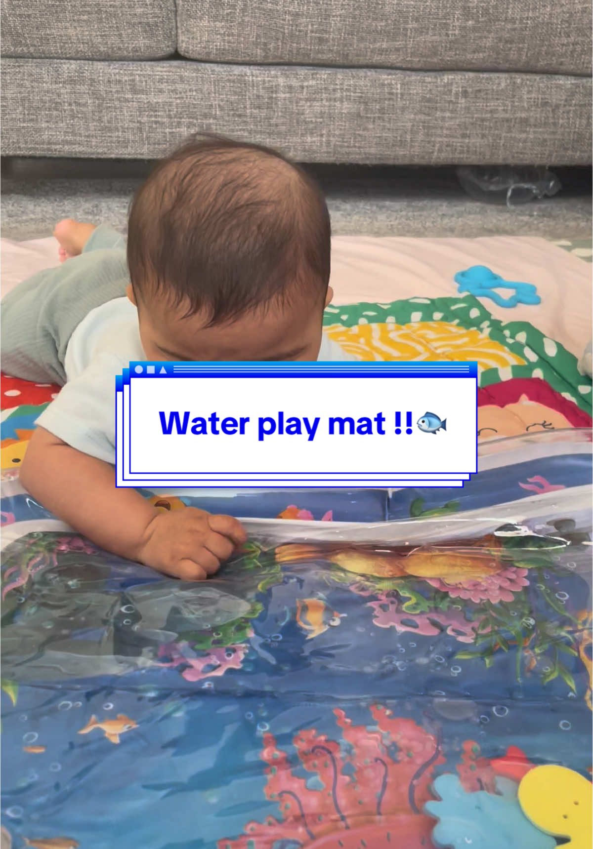 Absolutely loving this water mat!!! Must have for tummytime ❤️ #tummytime #watermat #play #foryoupage #foryourpage #tiktok #fyp #nepalimom #tummytimeactivities 