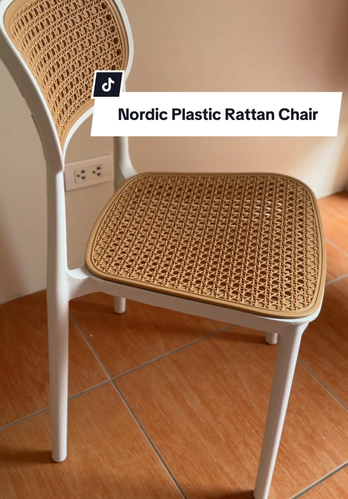 Aesthetic Nordic Plastic Rattan Chair 😊✨ Very cutesy! ☺️#chair #diningchair #nordic #nordicchair #aestheticchair #minimalist #minimalistchair #diningchair #tiktok #fyp #fypage #fyppppppppppppppppppppppp #rattan #plasticrattan 