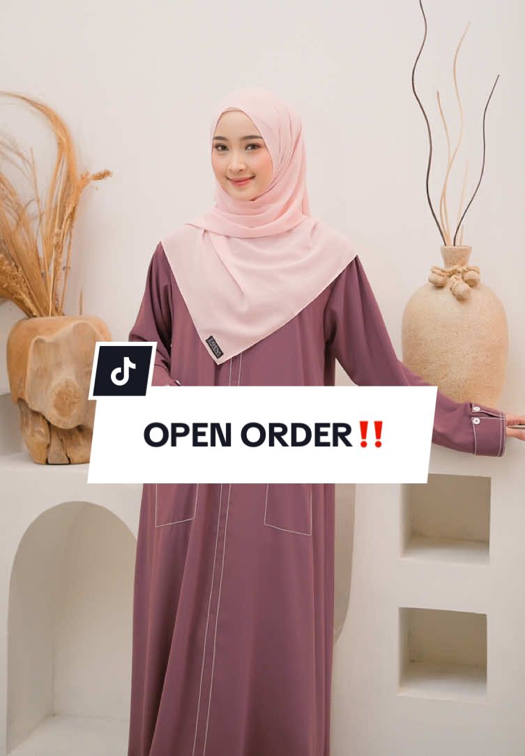 OPEN ORDER‼️ Official Launching Kaluna Abaya sudah bisa kalian order ya! Yuk amanin warna favorite kalian, ada harga spesial launching juga loh😍🫶🏻 ada 6 warna cantik yang menanti kalian💗✨ #launching #newproduct #abayastyle #ootdhijabstyle #outfitlucu #ootdinspo #fyp #fypシ゚ 