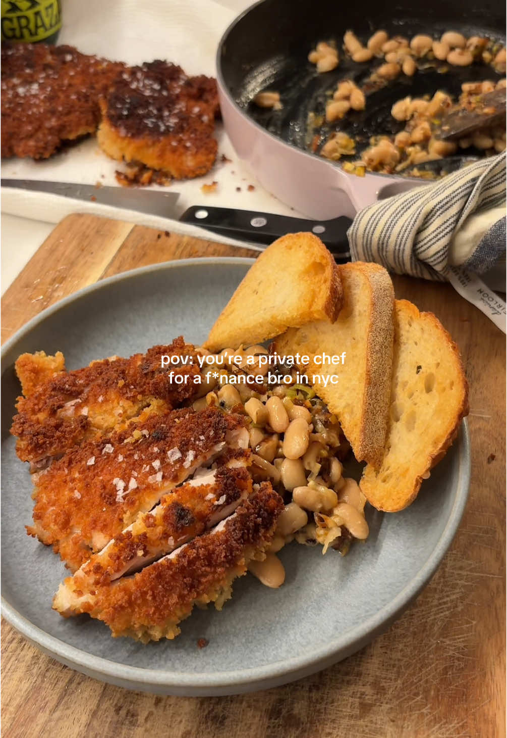 episode 2: @NYT Cooking miso leeks and white beans #nytcooking #privatechef #cheffin #dinner #dinnerinspo #yum #fyp 