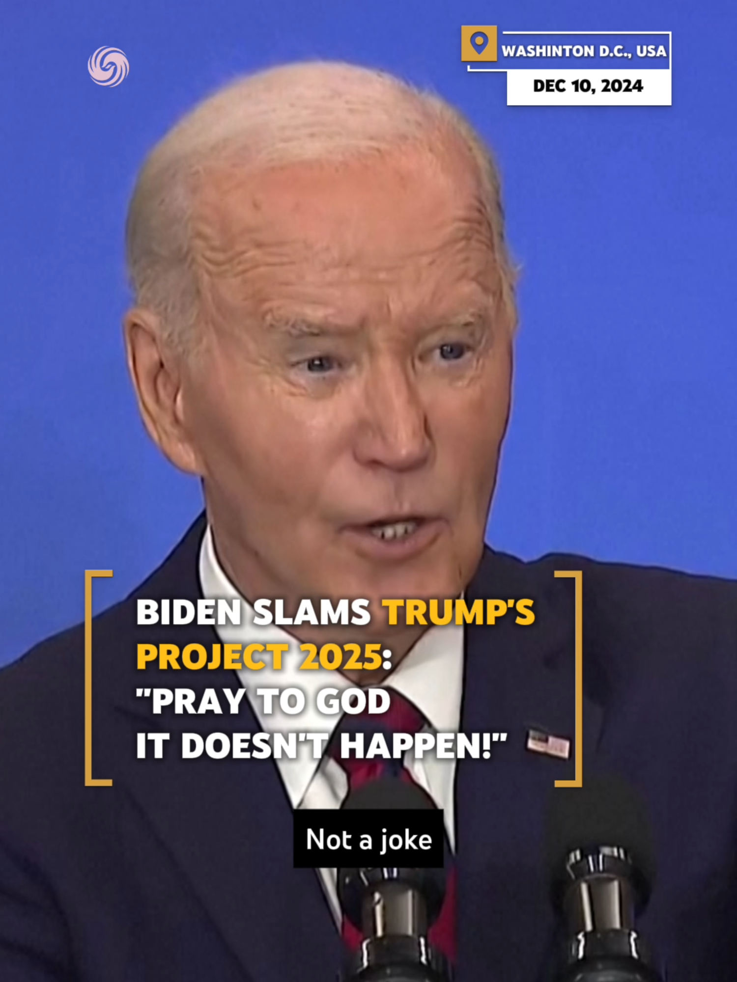 BIDEN SLAMS TRUMP’S PROJECT 2025: 