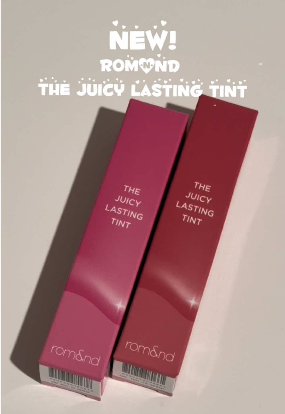 NEW! ROM&ND The Juicy Lasting Tint✨ I’m obessed😭 @롬앤 romand @rom&nd global @OLIVE YOUNG Global  #new #romand #romandthejuicylastingtint #swatches #oliveyoung #kbeauty 