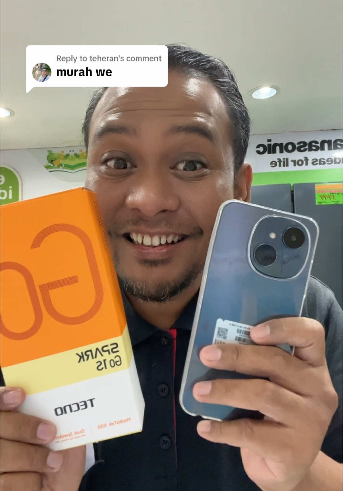 Replying to @teheran SPARK GO 1S KELUARAN TERBARU DARI TECNO SMARTPHONE MURAH DAN BERKUALITI. #smartphone #smartphonemurah #handphonemurah #tecno #sparkgo1s #gamingphone #gamers #gamersoftiktok #gamer #gaming #GamingOnTikTok 