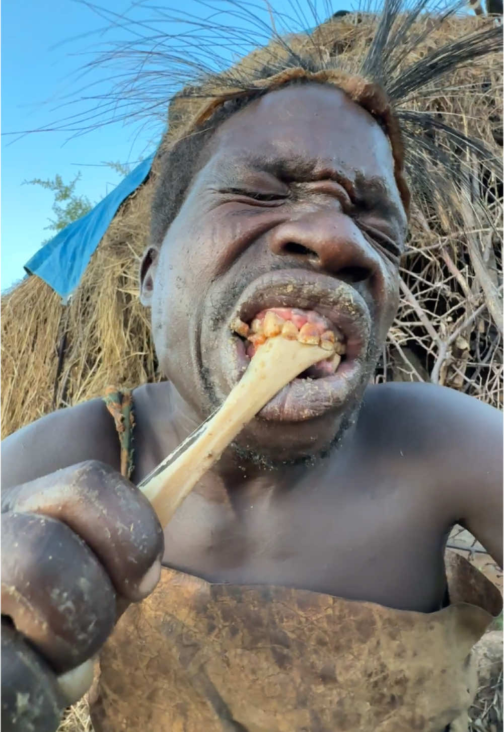 Wow😮😋 This is incredible delicious Natural food Don’t miss this 😄😋#hadzabetribe #villagelife #tiktok #Foodie #foryou #villagelife 