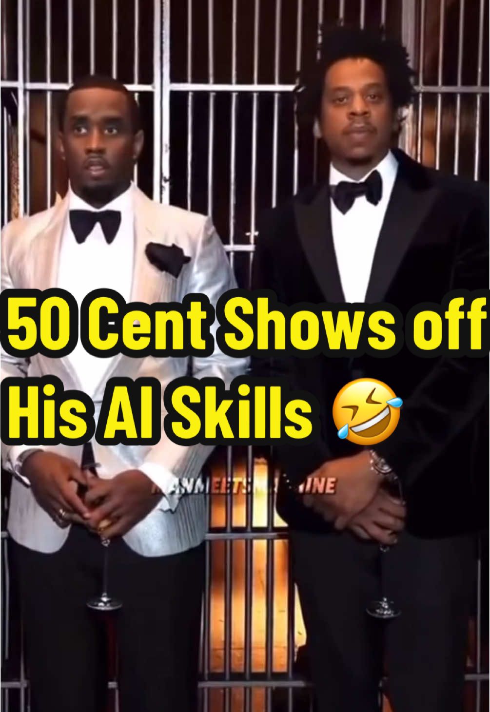 50 Cent 🤝 AI 😆                #jayz #diddy #50cent #lawsuit #celebritygossip #greenscreen 