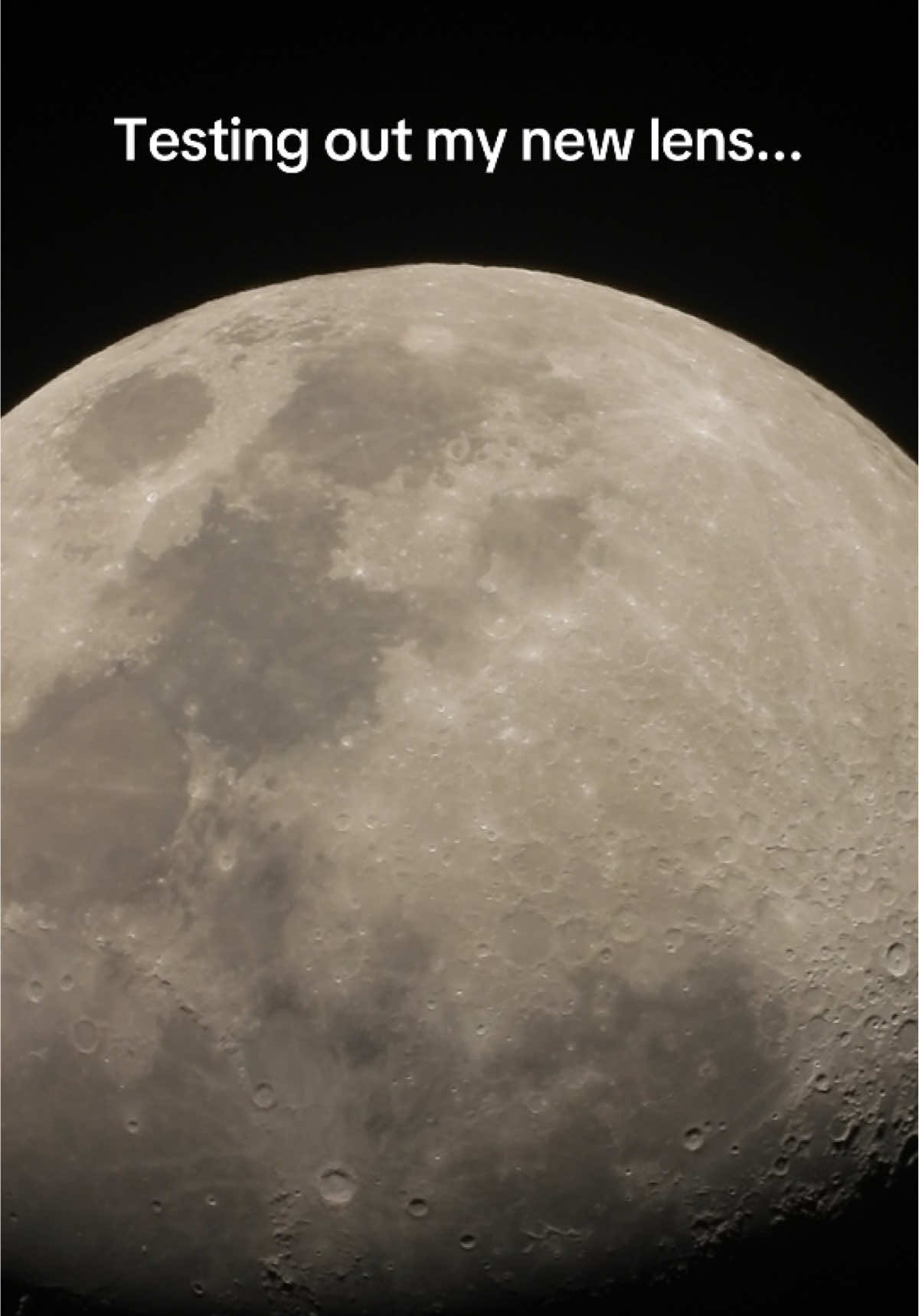 Watching the moon tonight was spectacular. Testing out a new 'toy' I recently bought. #moon #photography #astronomy 