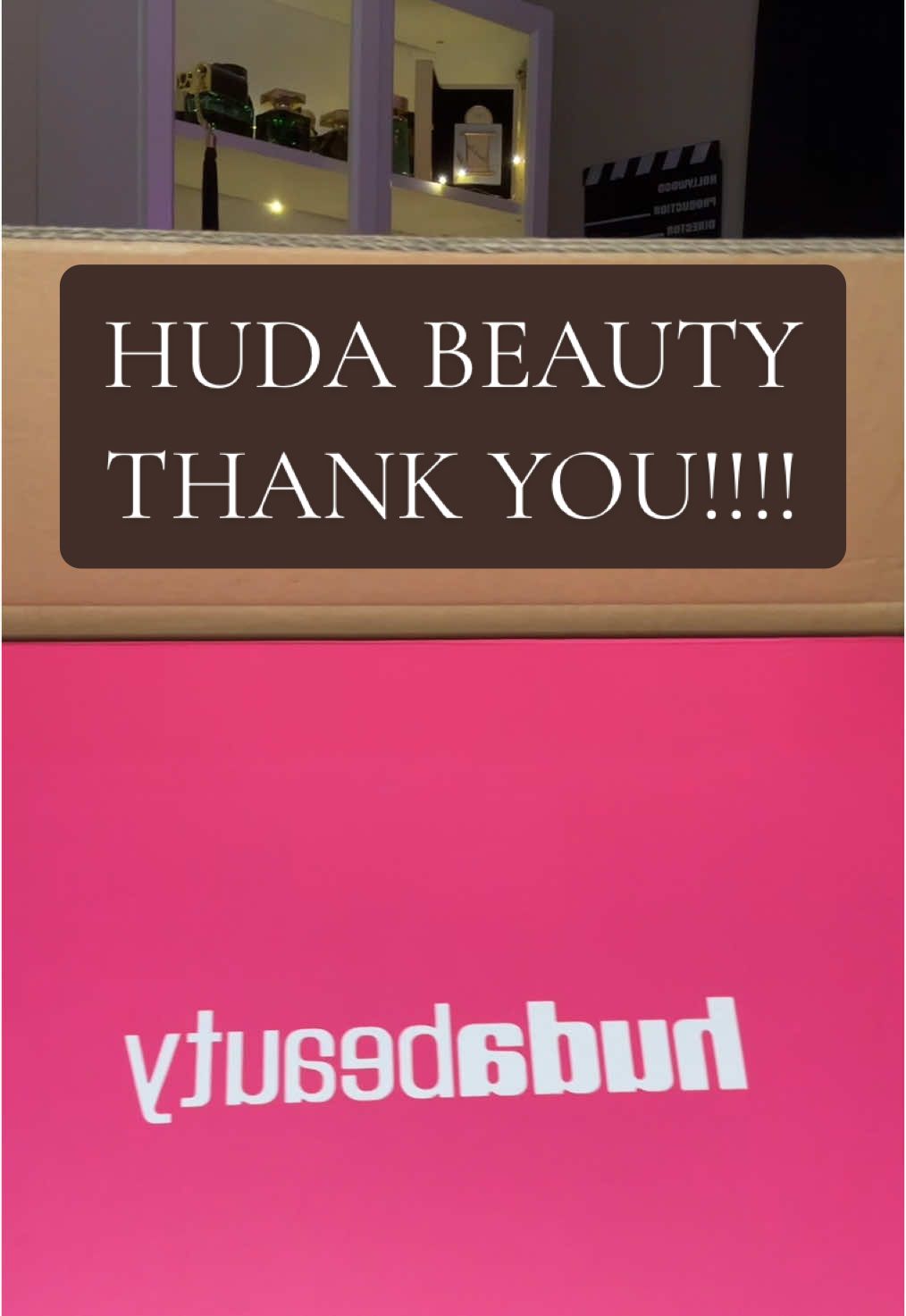 @Huda Beauty I am forever grateful to receive this! I wish I could hug you!!! ❤️ #hudabeauty #beautyisselfmade #powerpink #hudabeautypr 