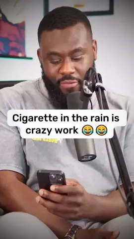 Cigarette in the rain is crazy work 😂😂 #shxtsngigs #podcast