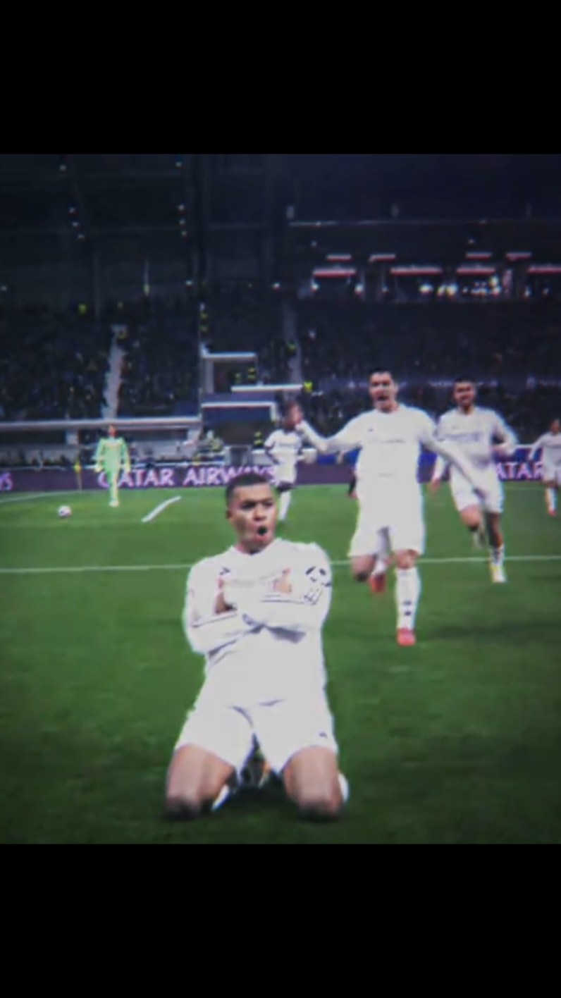 Mbappe goal today  🔥 #football #realmadrid #goat #mbappe #kylianmbappé #goal #today #championsleague #celebration #fyp #fypシ #viral #fypシ゚viral #elbruso #explore #tuda 