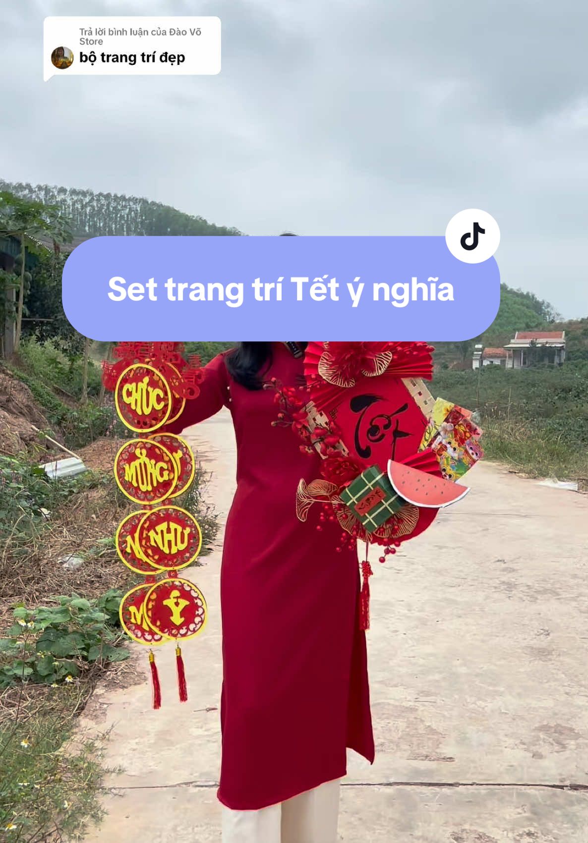 Trả lời @Đào Võ Store combo set trang trí Tết dải câu đối hơn trăm vừa đẹp vừa ý nghĩa #diepcoine #tết #settrangtritet 