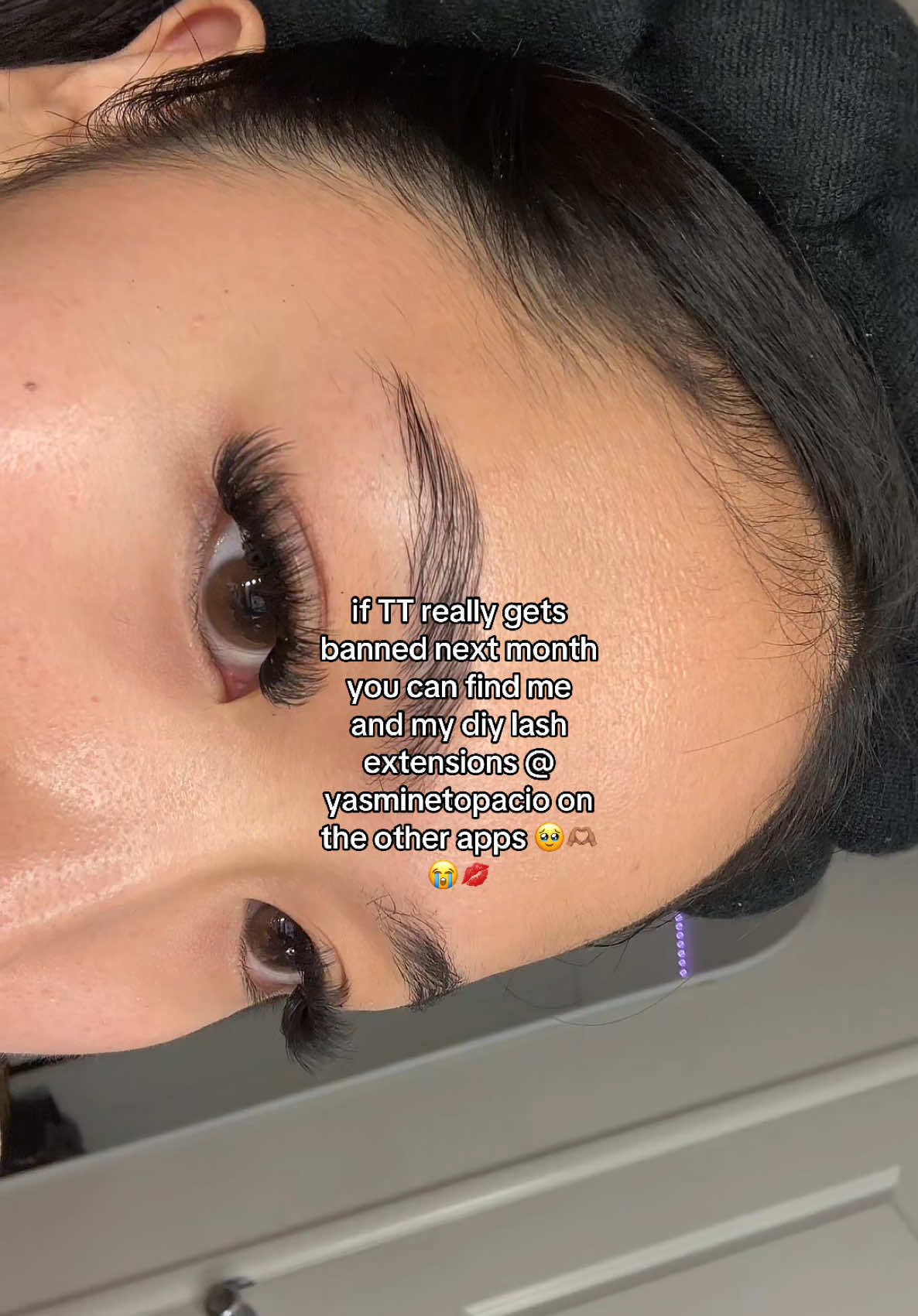 Me and my diy lashes 4L 🫶🏽 find us on the other apps besties 