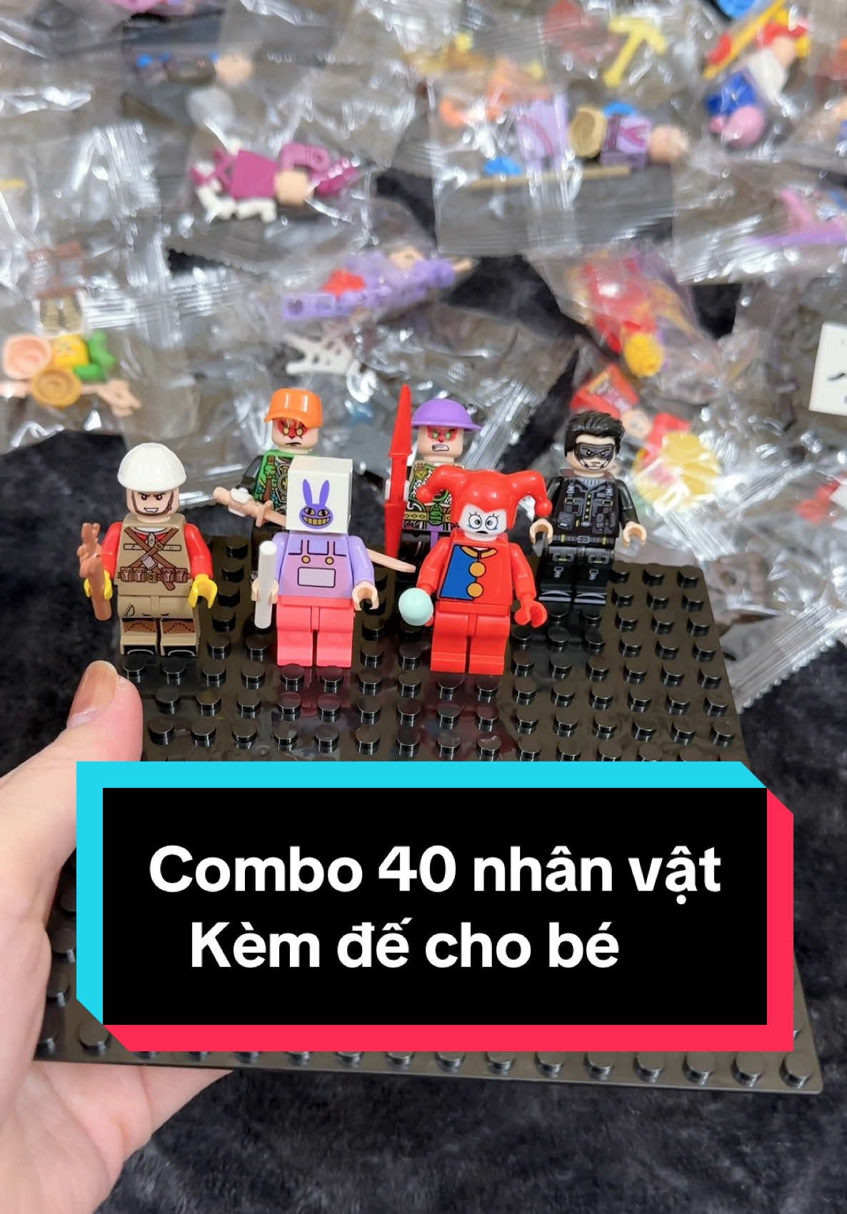 Mua combo 40 nhân vật kèm đế , bộ sưu tầm bé thich mê 