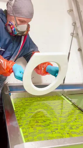 Hydro Dipping Wc Lid #satisfying #hydrodipping 