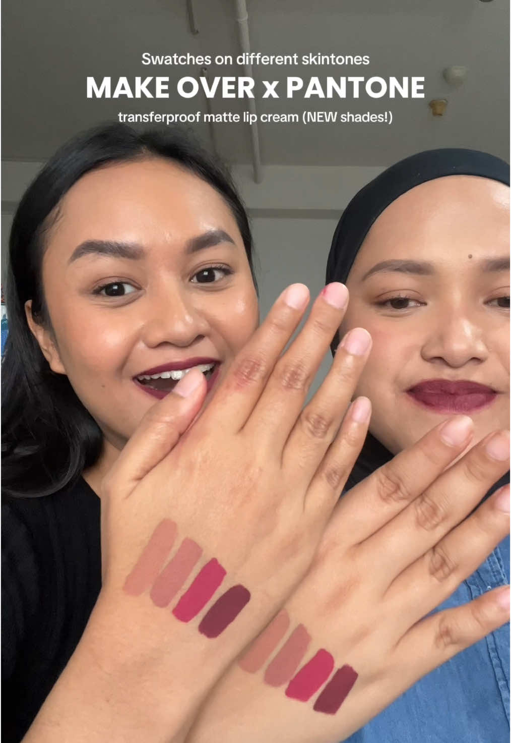 Cocok ga nih warna-warna #MakeOverxPantone di tan & light-medium skin?? #colortheory #lippies   @makeoverid 